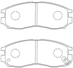 Тормозные колодки AISIN для MITSUBISHI LANCER V (CB_A, CD_A, CE_A) 1.8 16V (CB5A)
